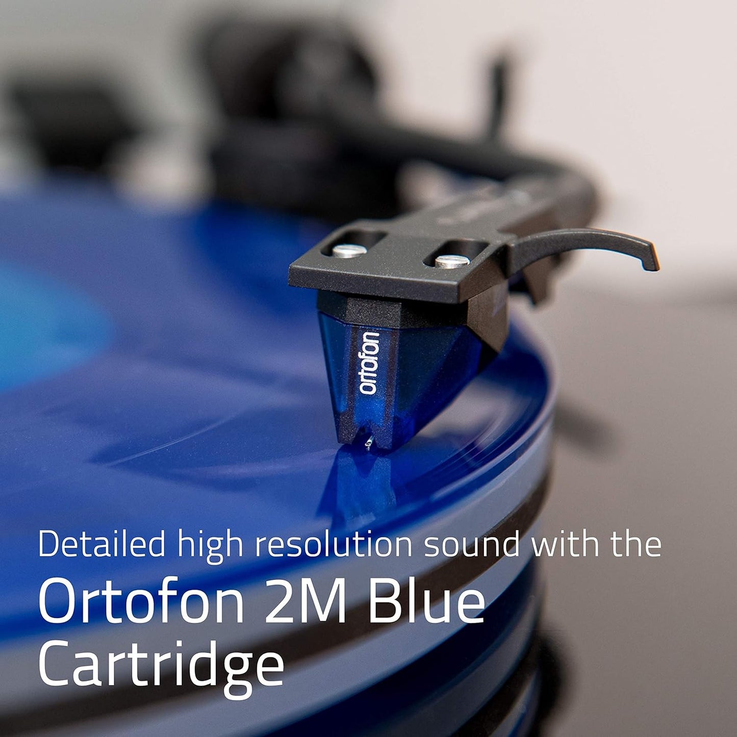 RT85 Turntable with Ortofon Cartridge, Acrylic Platter, Speed Control, and Vibration Isolation - High Fidelity Vinyl Record Player